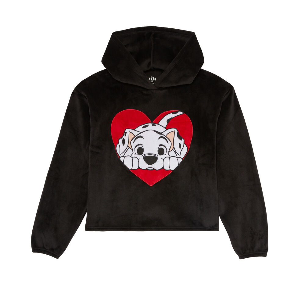 Sudadera de polar de 101 dálmatas - negra negro.