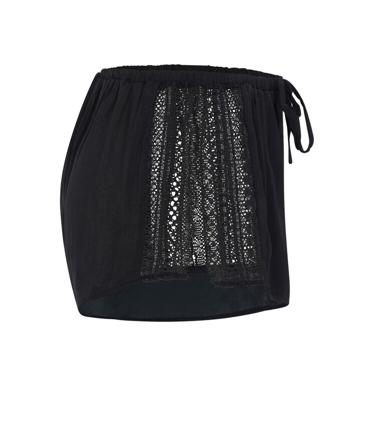 Pantalones cortos negros bijoutiz laciz black.