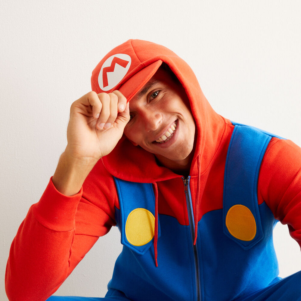 Mono mario - azul azul.