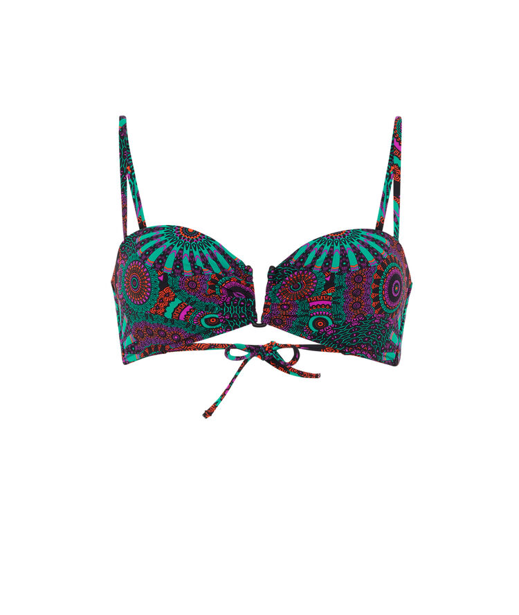 Parte de arriba de bikini bandeau - morada morado.