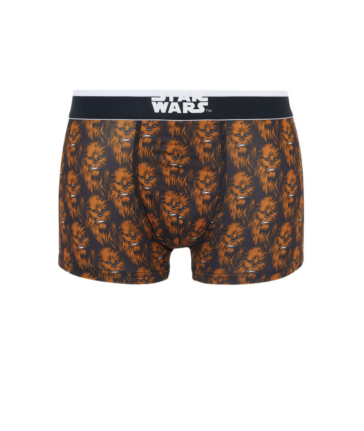 Bóxer de microfibras con estampado chewbacca darkcoffiz negro.