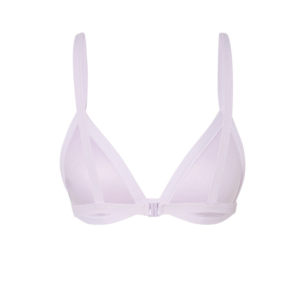 Parte de arriba de bikini triángulo - lila violeta.
