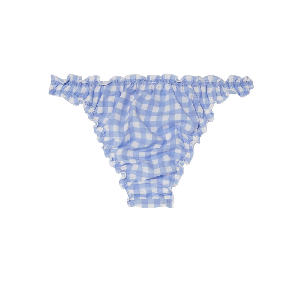 Braguita brasileña vichy con estampado universidad - azul azul.