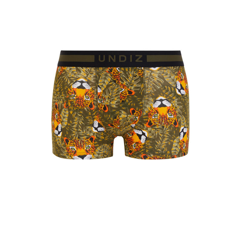 Bóxer de algodón con estampado leopardiz Bóxer de algodón con estampado leopardiz;
