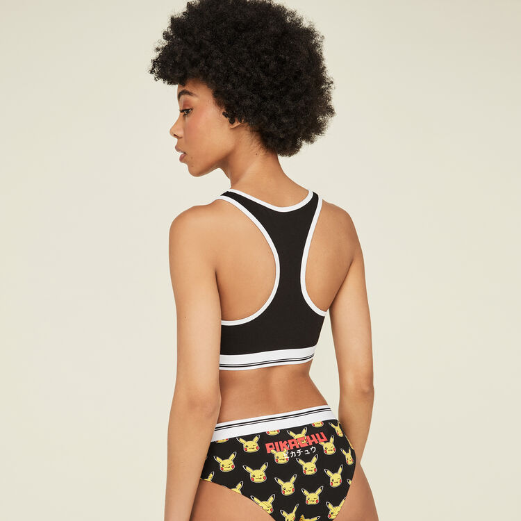 Sujetador deportivo negro lovepikachiz black.