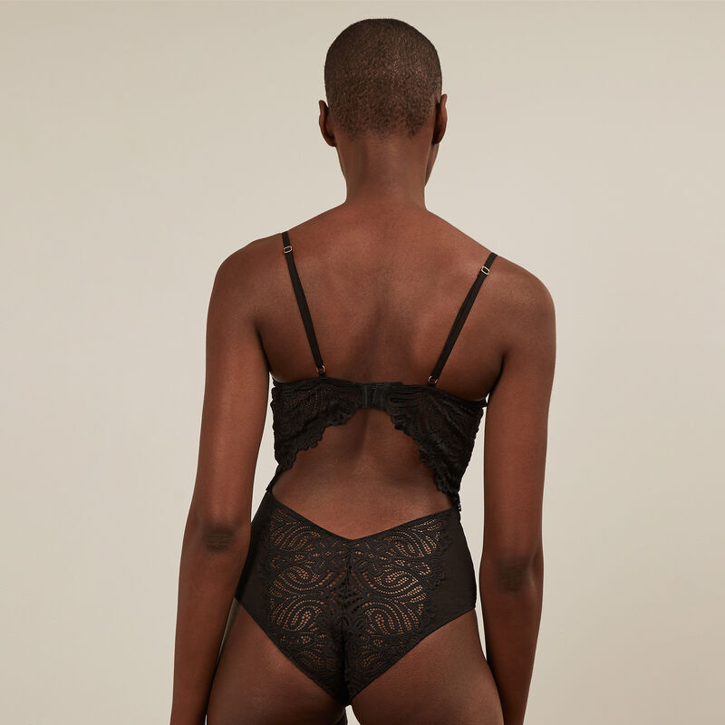 Body push-up de encaje - negro Body push-up de encaje - negro ;