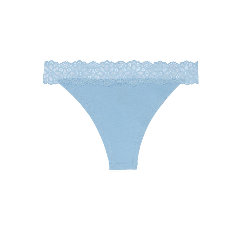 braguita brasileña con encaje elástico - azul braguita brasileña con encaje elástico - azul;