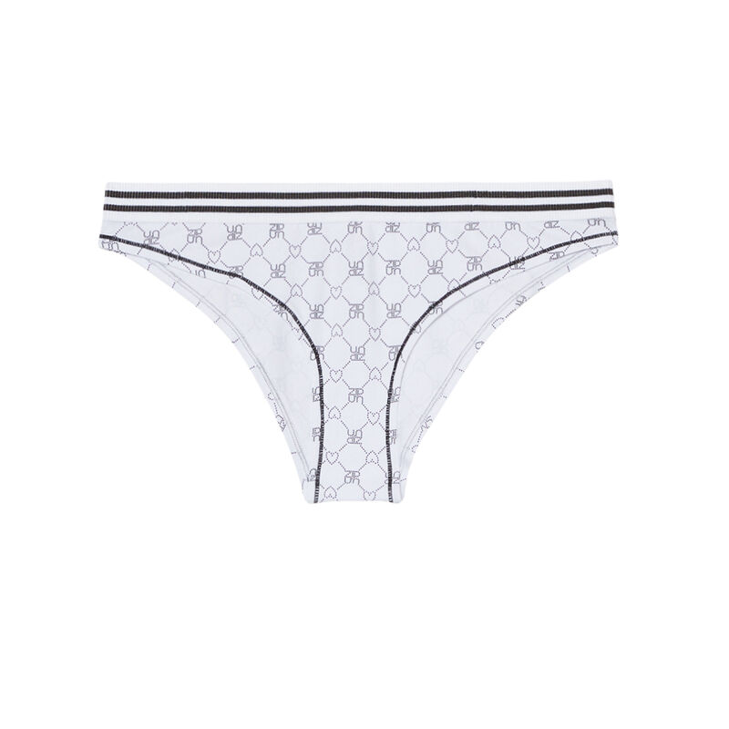 Braguita con cinta elástica de algodón - blanca Braguita con cinta elástica de algodón - blanca;