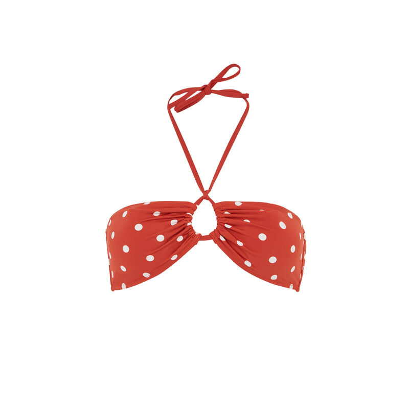 Top de bikini terracota sauvagiz con polka dots Top de bikini terracota sauvagiz con polka dots;