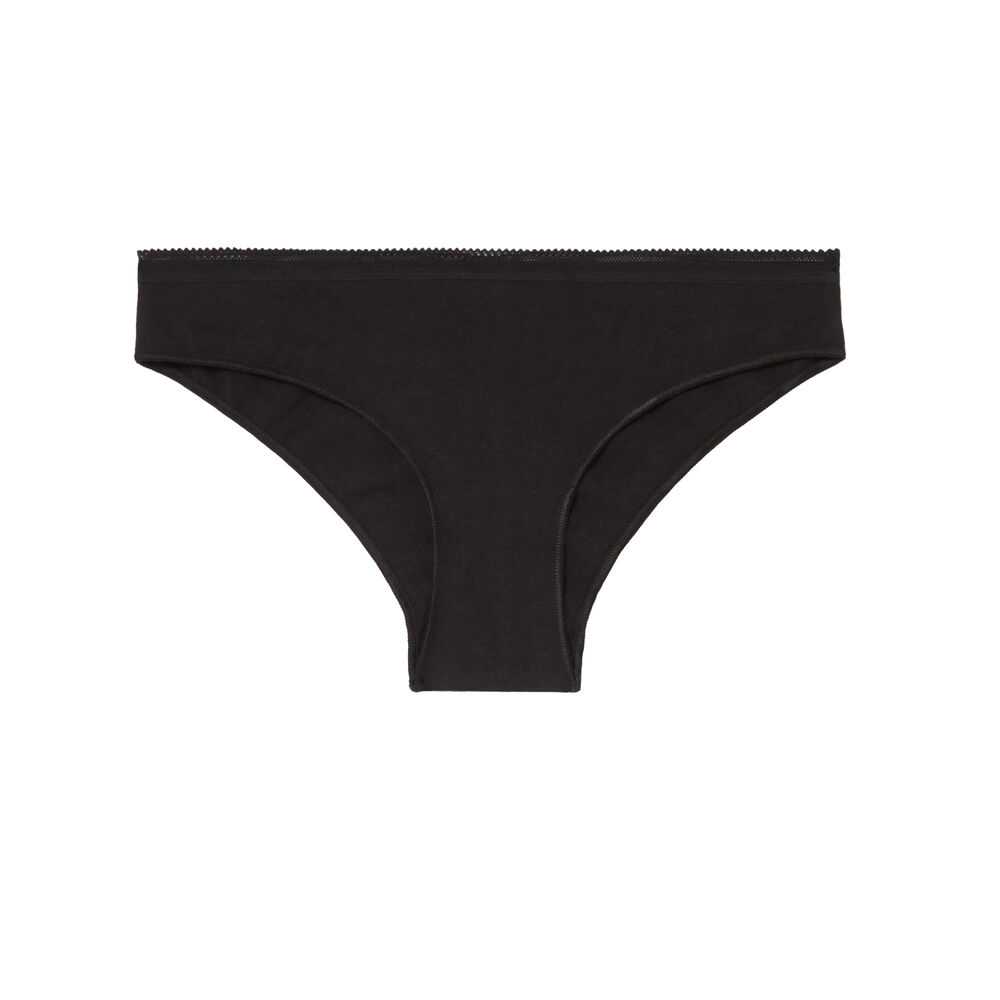 Braguita de algodón lisa - negro negro.