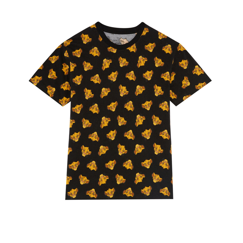 Top con motivos de simba - negro negro.