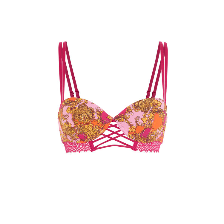 Sujetador corpiño push-up rosa boardizfleuriz Sujetador corpiño push-up rosa boardizfleuriz;
