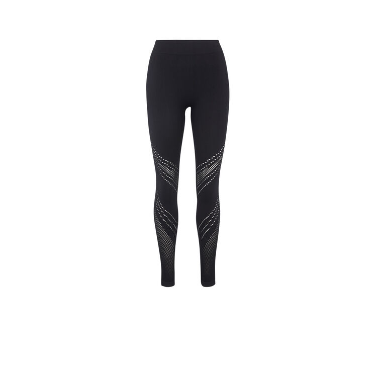 Leggings deportivos sin costuras lisas herosportiz negro.
