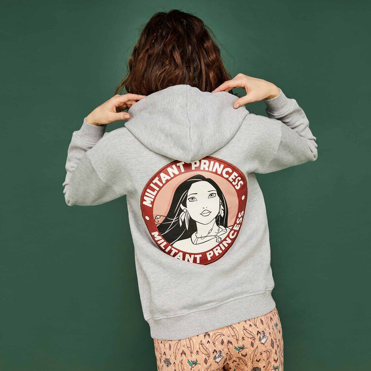 Sudadera gris pocatiz white.