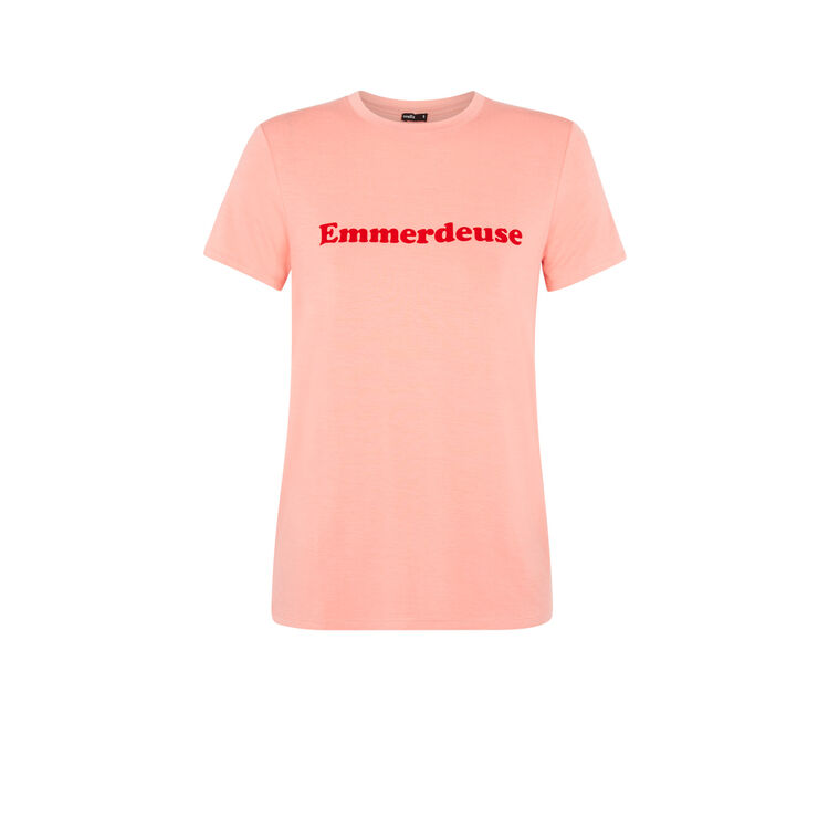 Camiseta rosa emmerdeusiz Camiseta rosa emmerdeusiz;
