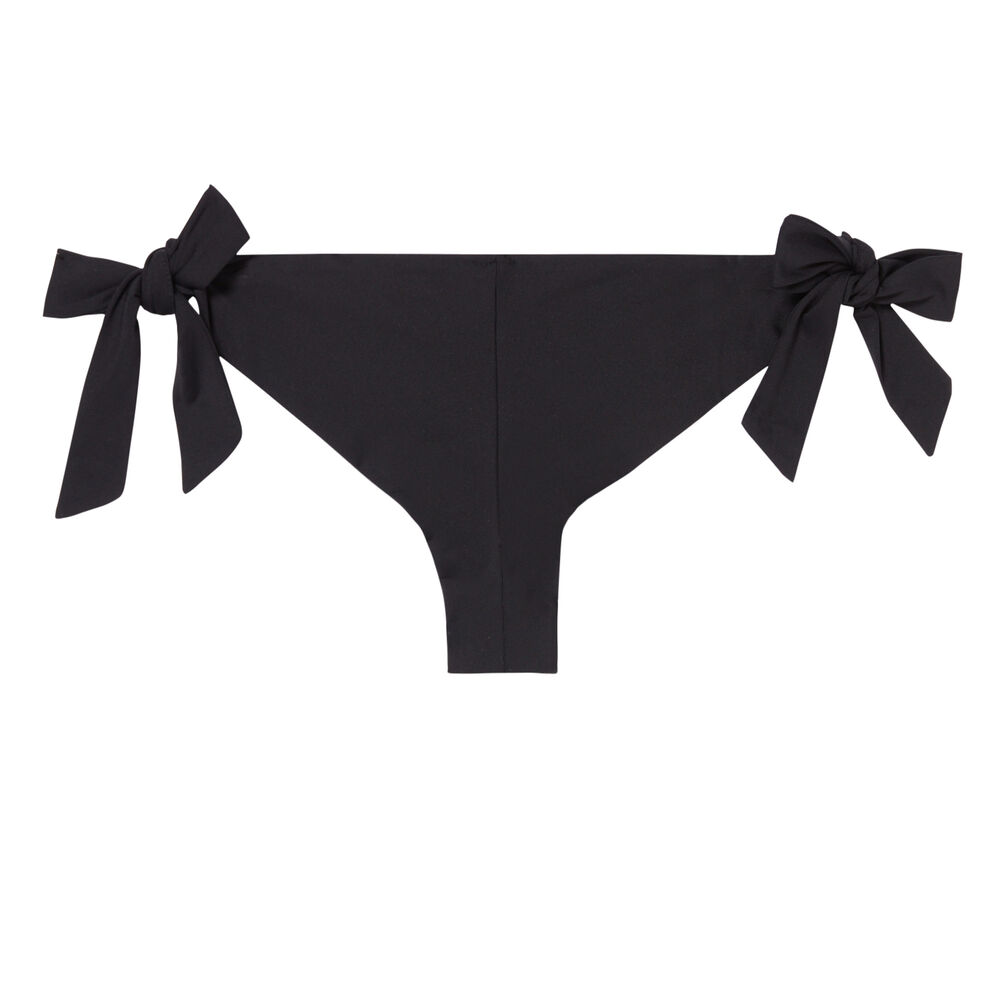 Parte de abajo de bikini con detalles de lazos - negra negro.