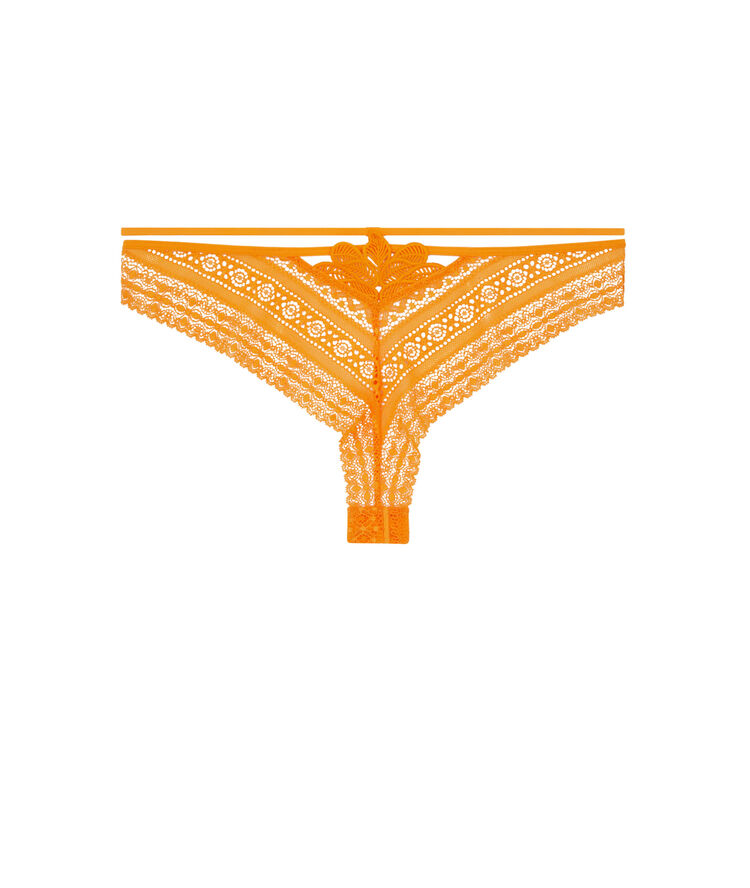 Braguita brasileña de encaje - naranja naranja.
