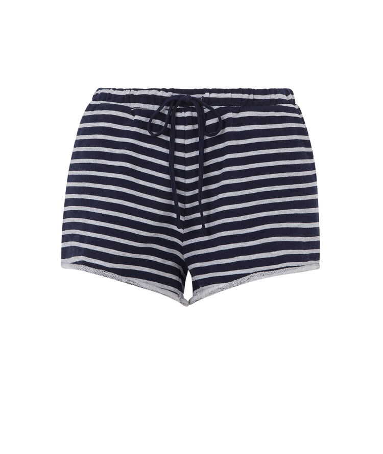 Shorts de felpa rayvetiz azul marino.
