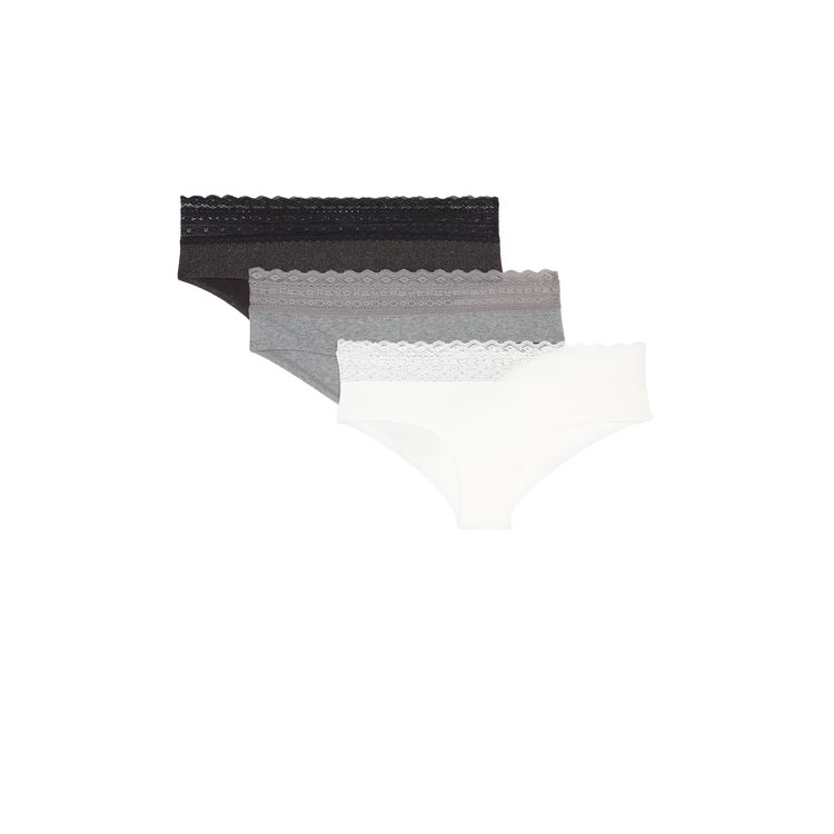 Juego de 3 braguitas culotte de algodón Waistiz Juego de 3 braguitas culotte de algodón Waistiz;