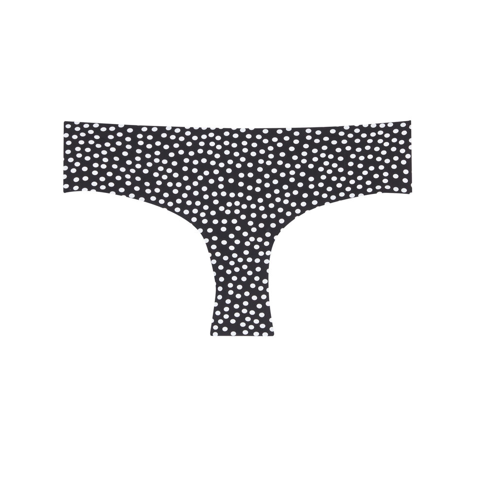 Braguita culotte de lunares - negro negro.