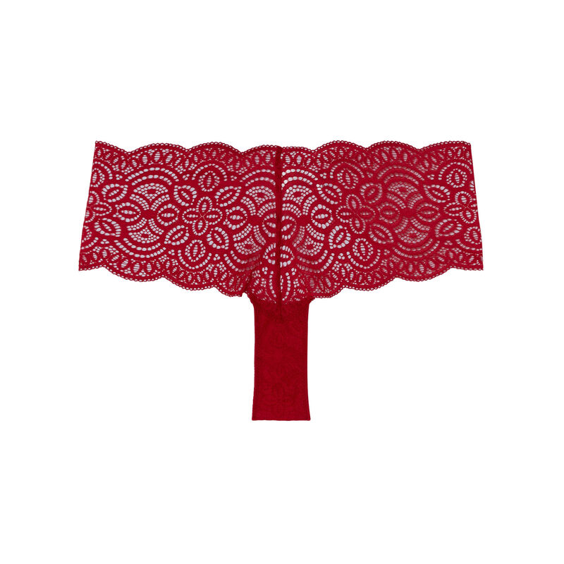 braguita culotte toda de encaje - roja braguita culotte toda de encaje - roja;
