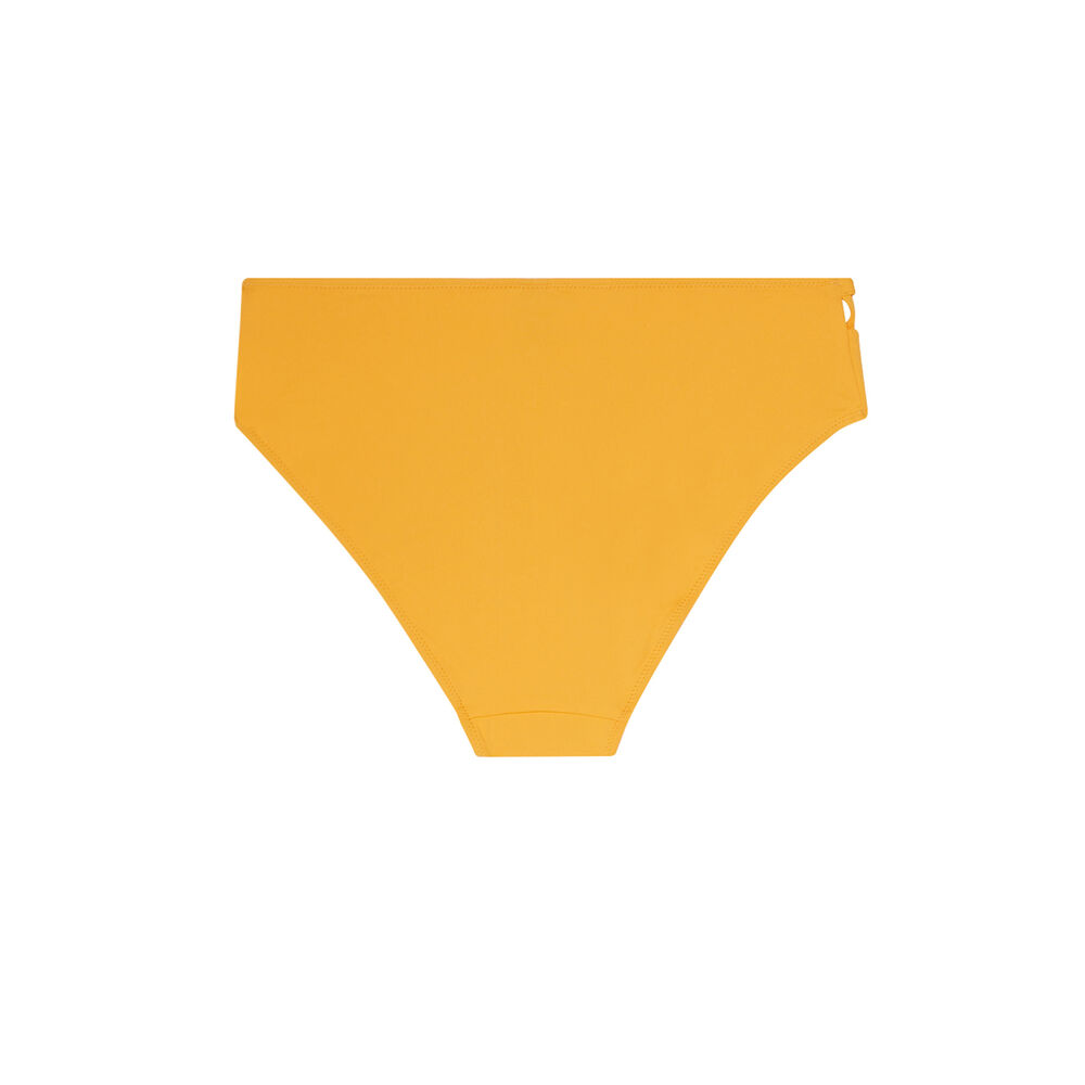 Parte de abajo de bikini braguita de talle alto con detalle azteca - naranja naranja.