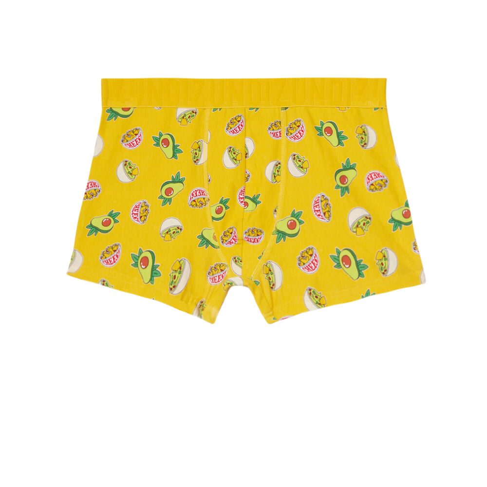 Bóxer con estampado de nachos - amarillo amarillo.