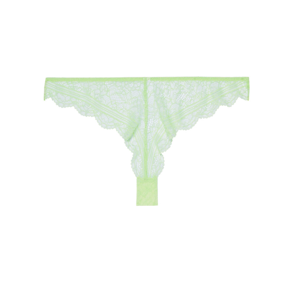 Braguita brasileña de encaje - verde verde.
