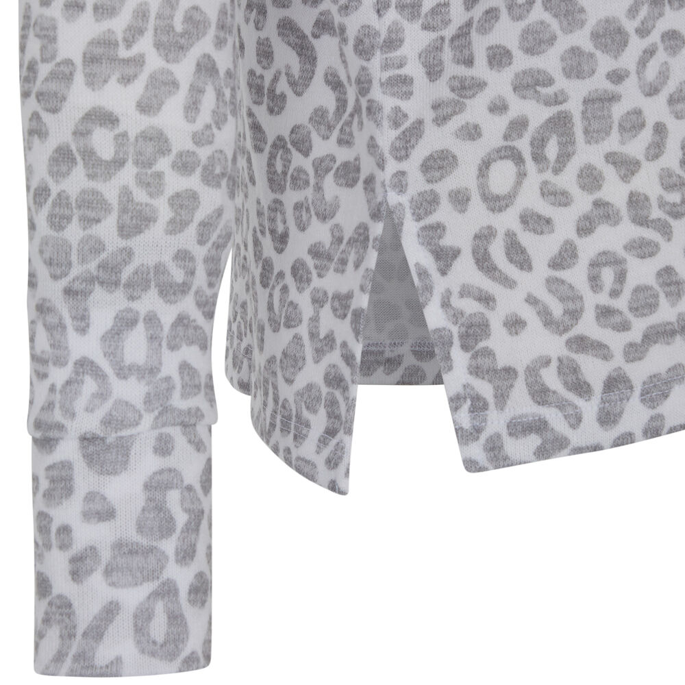 Top con estampado de leopardo - blanco blanco.
