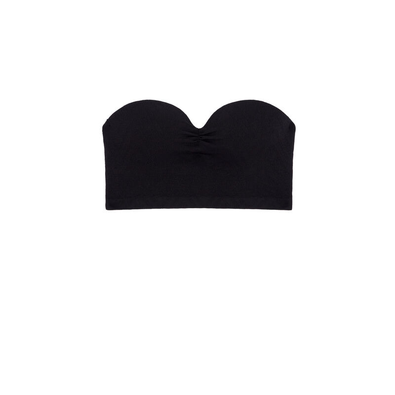 Sujetador bandeau push-up - negro Sujetador bandeau push-up - negro;