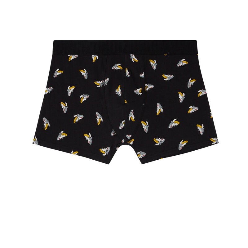 bóxer con motivos de tiburón-banana - negro bóxer con motivos de tiburón-banana - negro;