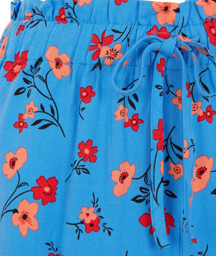 Braguita culotte con estampado de flores - azul azul.