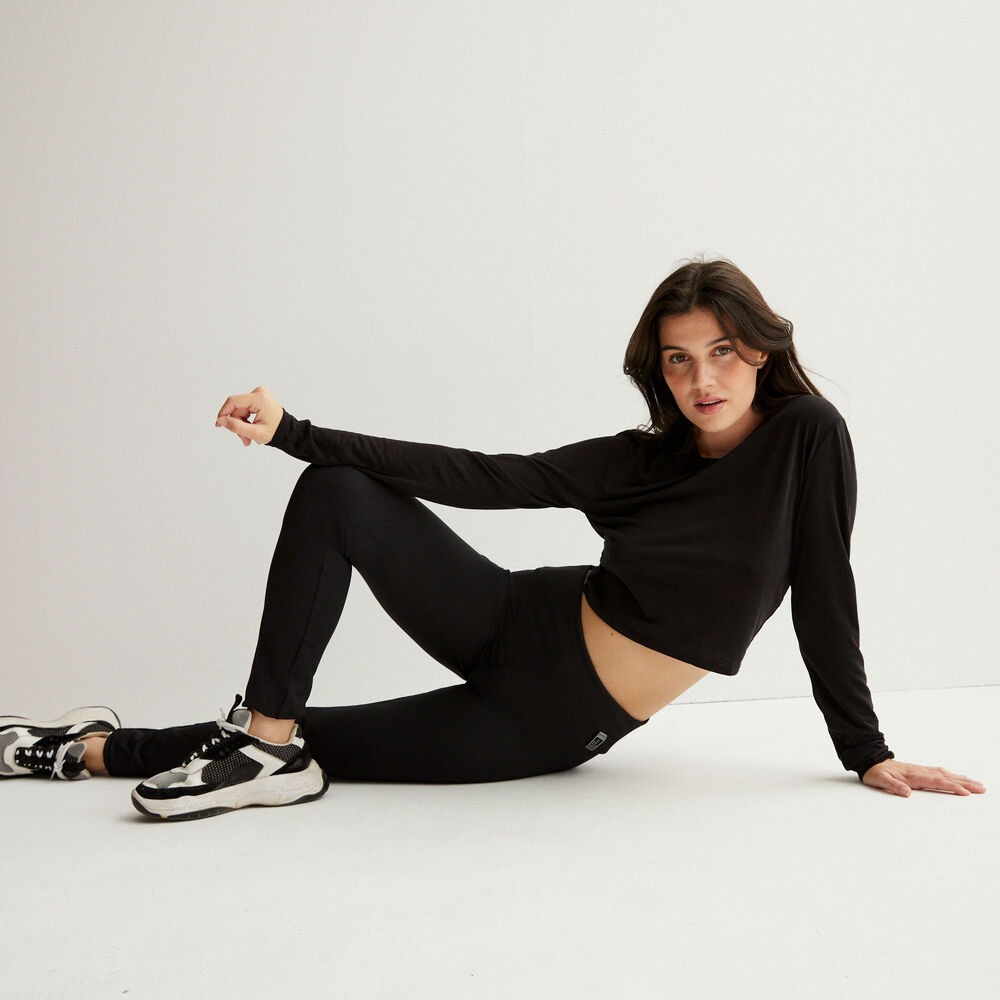 Top con la espalda descubierta efecto twist - negro negro.
