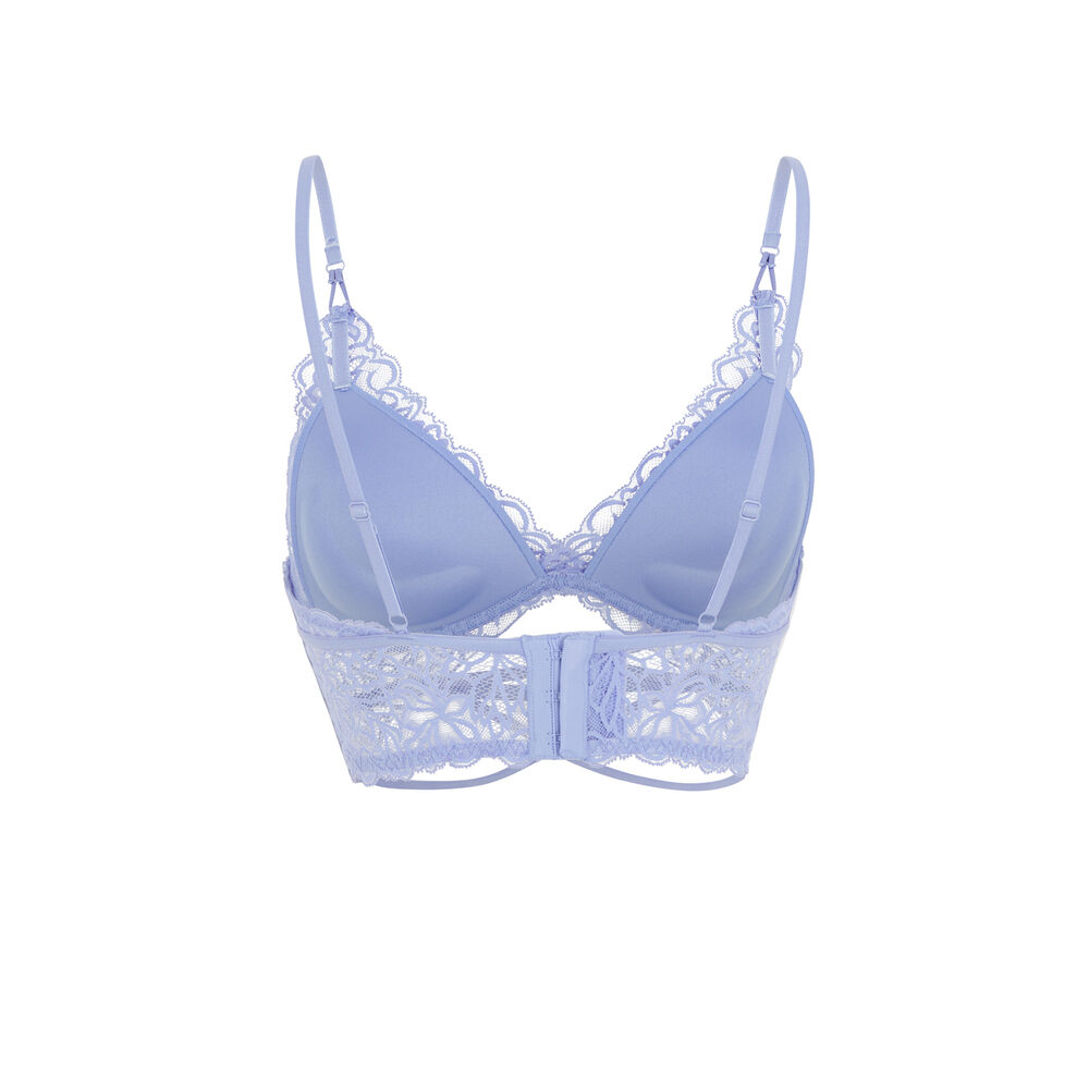 Sujetador triángulo push-up de encaje - azul cielo azul cielo.