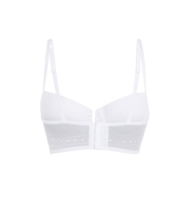 Sujetador corpiño push-up blanco tocrobrodiz blanco.