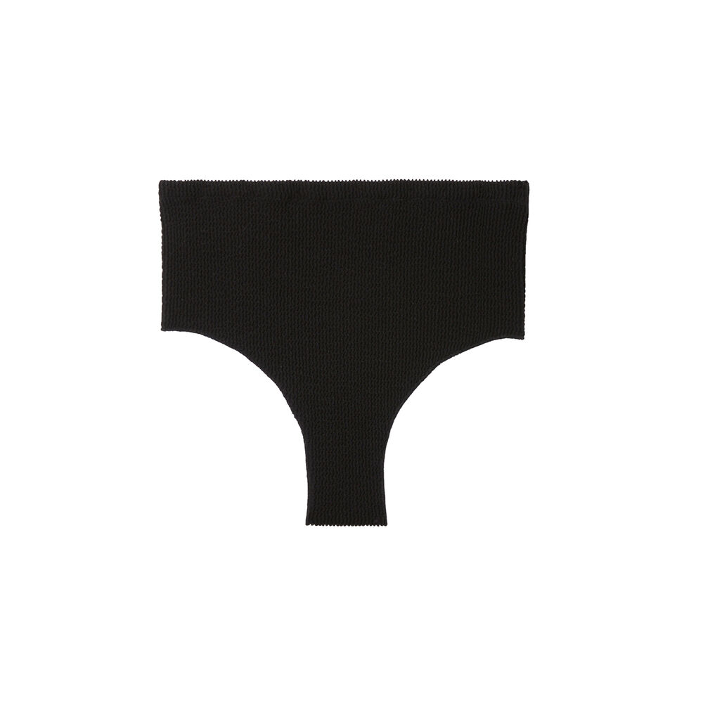Parte de abajo de bikini braguita de talle alto - negro negro.