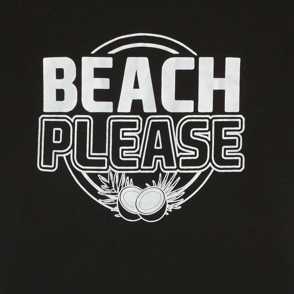 Camiseta beach please - negra negro.