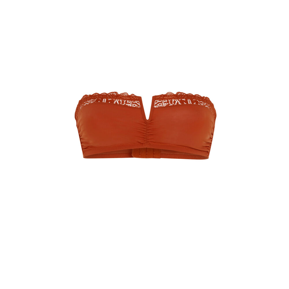 Sujetador bandeau - marrón marrón.