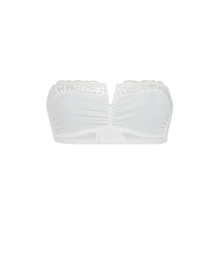Sujetador bandeau - blanco blanco.