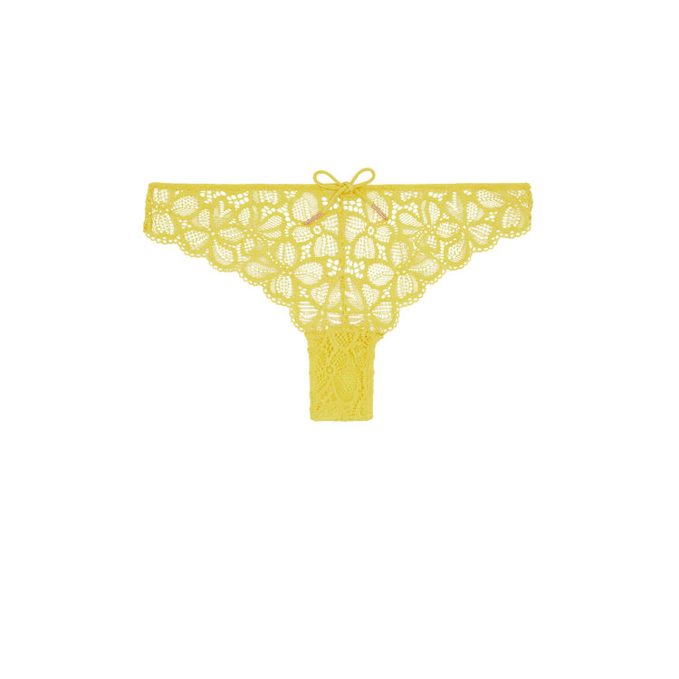 TANGA DE ENCAJE AMARILLO SHERIFIZ TANGA DE ENCAJE AMARILLO SHERIFIZ;