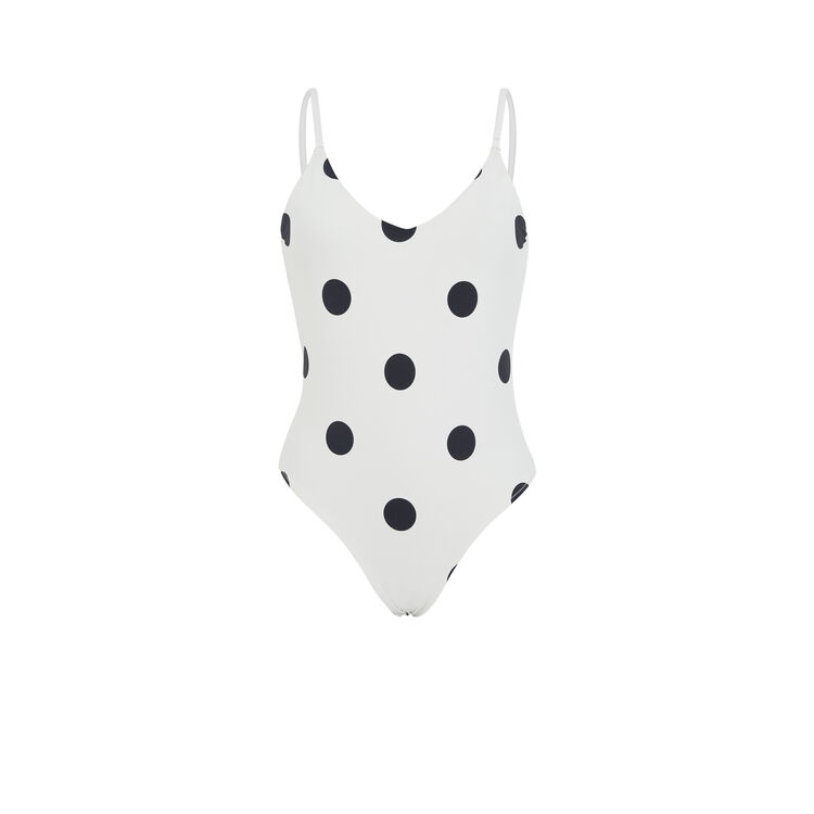 Bañador blanco de topos Isladottiz Bañador blanco de topos Isladottiz;