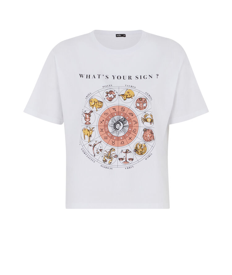 Top con estampado de astros - blanco blanco.