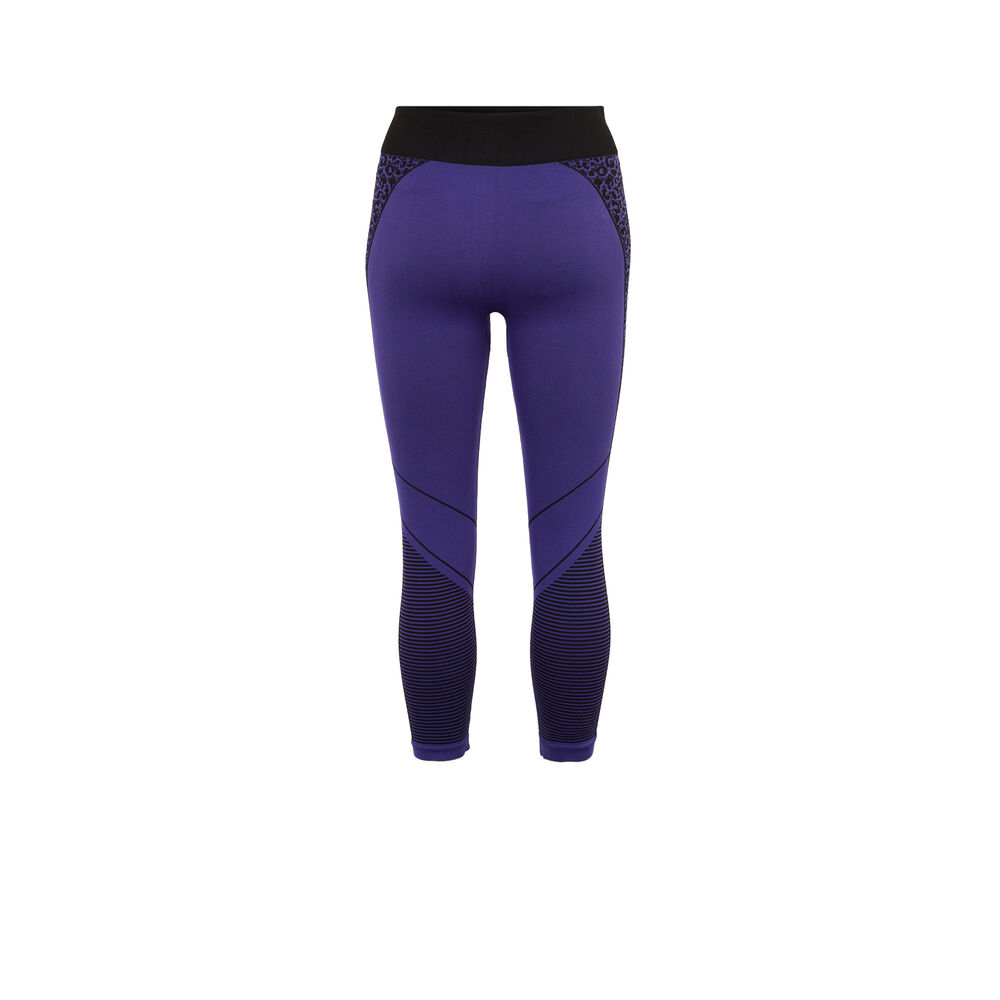 Leggings con estampado de leopardo - violeta violeta.