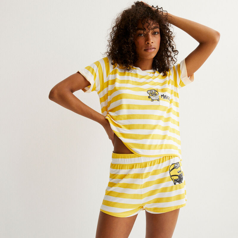 shorts a rayas Los Minions - amarillo shorts a rayas Los Minions - amarillo;