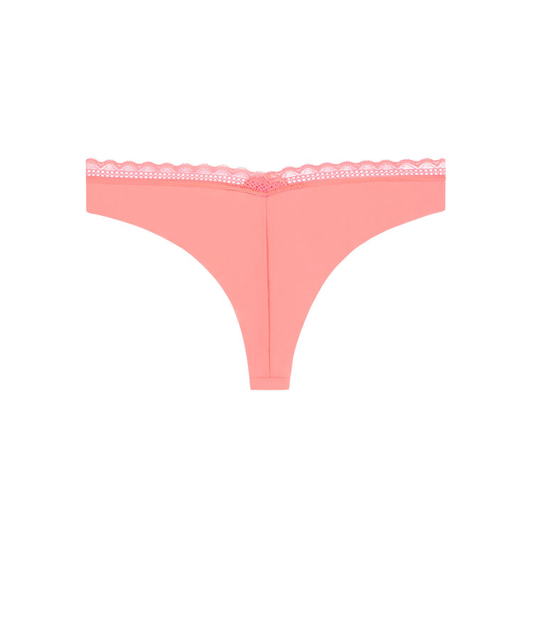 Braguita brasileña lisa rosa de microfibra rosa.