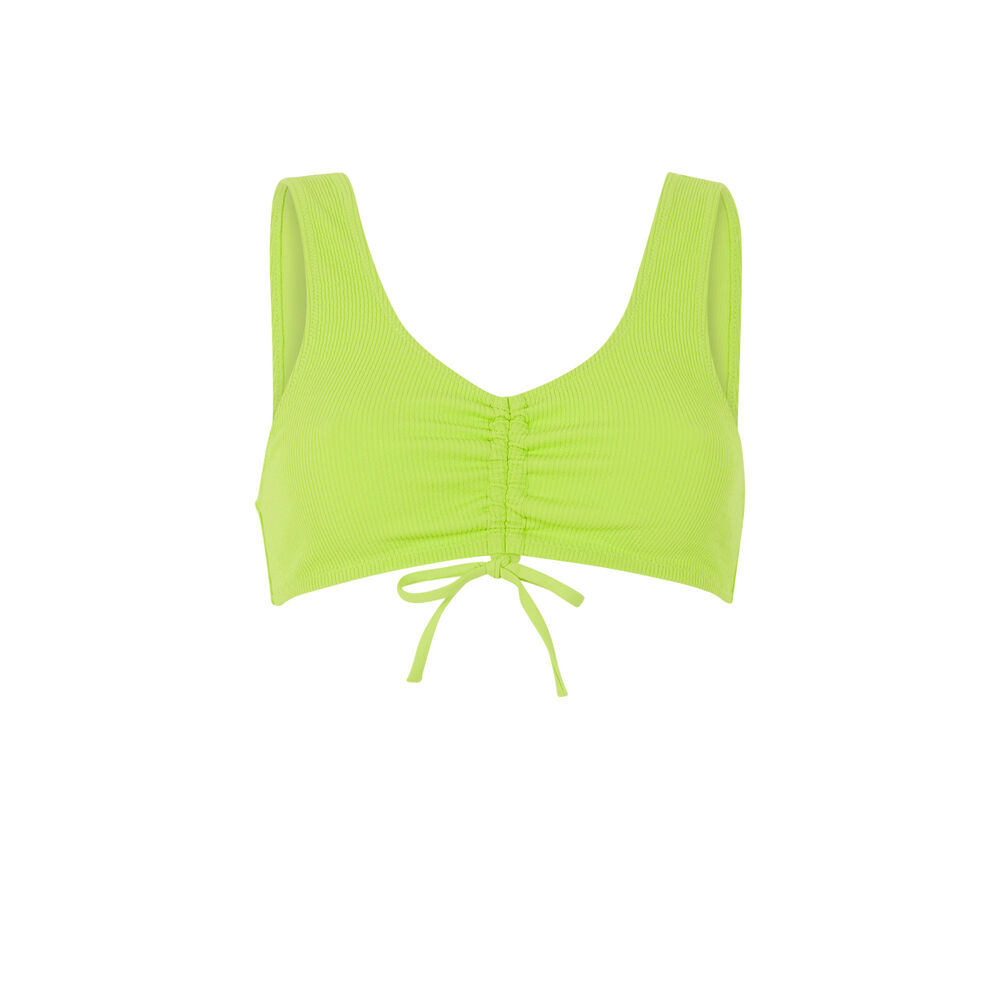 Parte de arriba de bikini sujetador - verde verde.