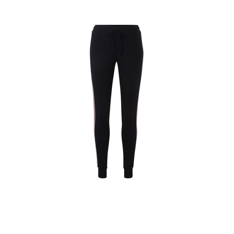 Pantalón de chándal con bandas laterales newazjiz negro.