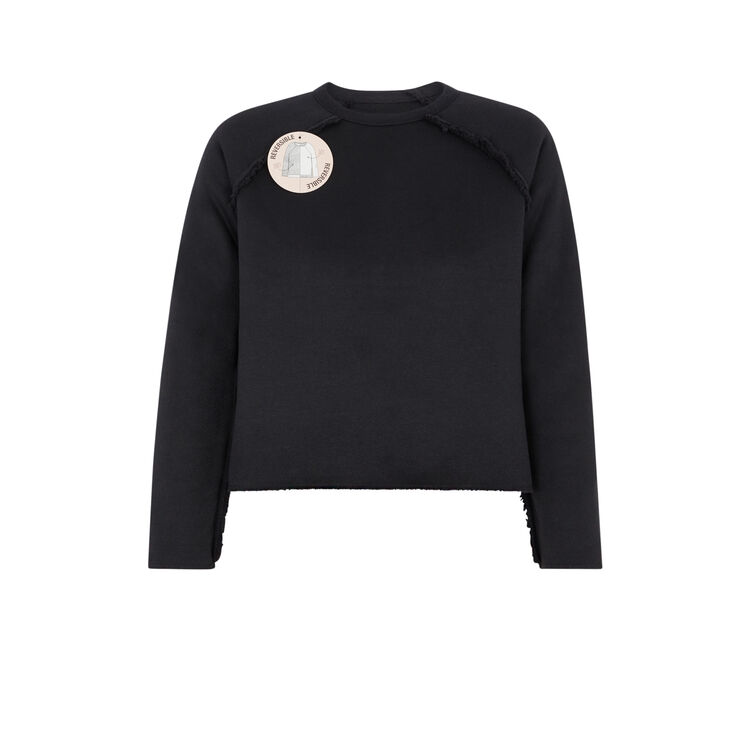 Sweat polaire réversilble sherpiz noir.