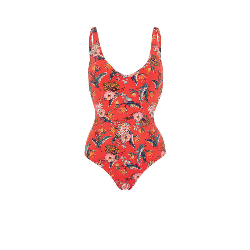 Bañador rojo tropical Spaniz Bañador rojo tropical Spaniz;