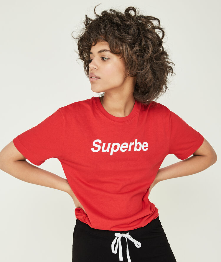 Camiseta roja superbiz red.